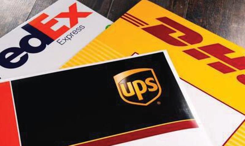dhl, fedex, ups