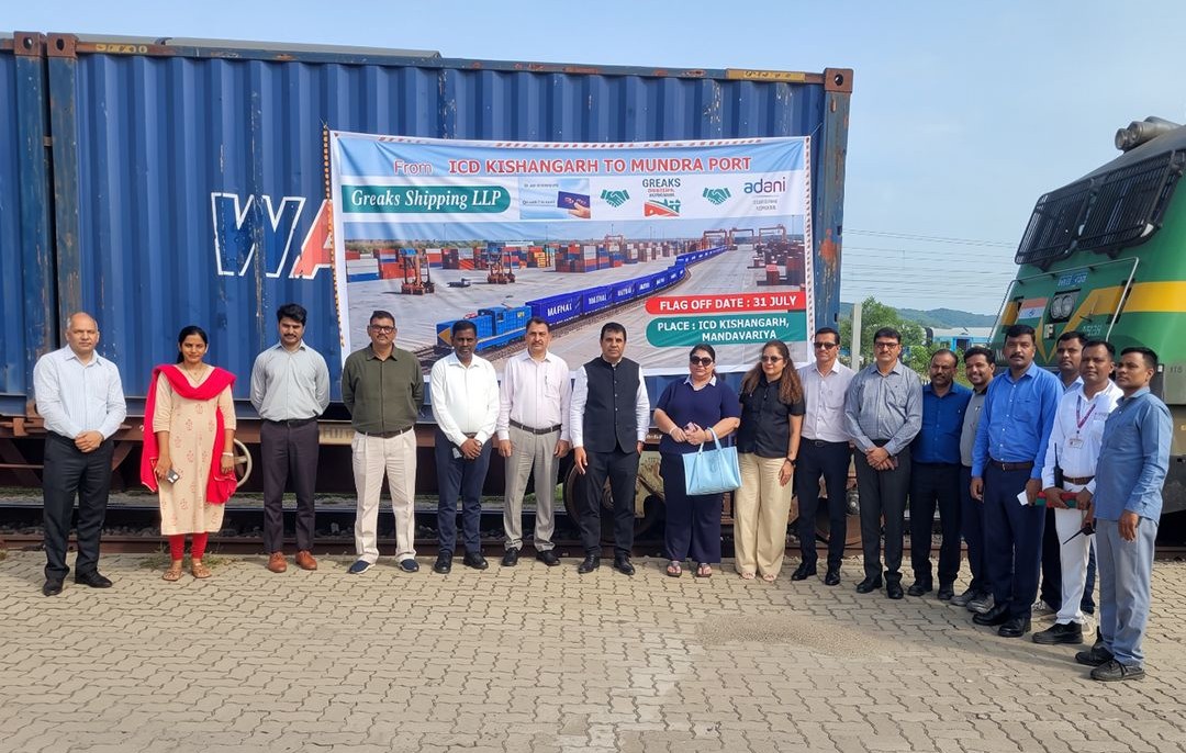 Adani Logistics Launches First Dedicated Block Train Linking ICD Kishangarh to Mundra Port