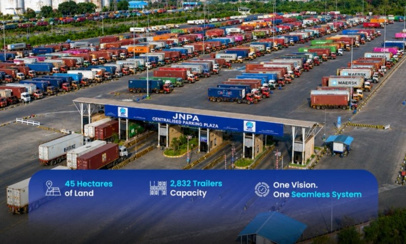 JNPA's Centralized Parking Plaza Boosts Efficiency in Container Truck Operations